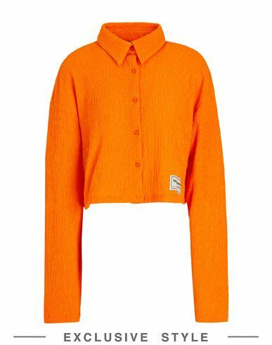 The Giving Movement X Yoox Woman Shirt Orange Recycled polyester, Recycled elastane Cover