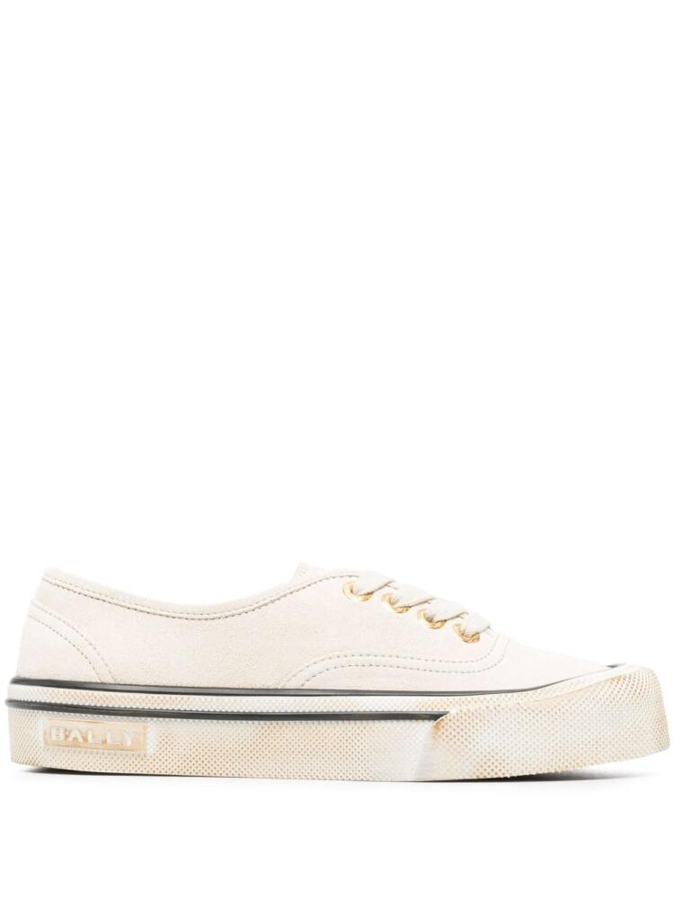 Bally faded suede low-top sneakers - Neutrals Cover