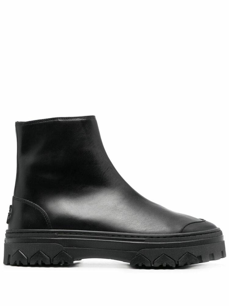 Patrizia Pepe zip-up leather ankle boots - Black Cover