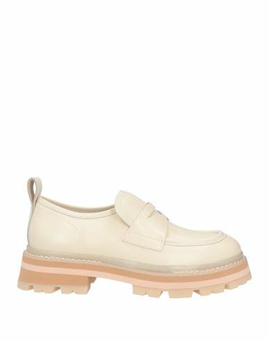 Ash Woman Loafers Off white Soft Leather Cover