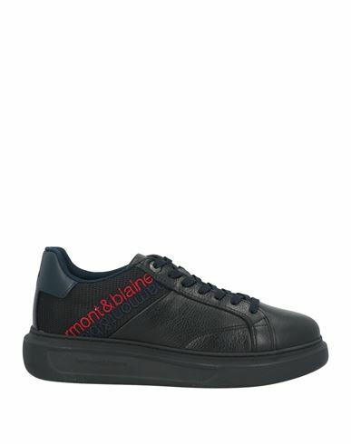 Harmont & Blaine Man Sneakers Black Leather, Textile fibers Cover