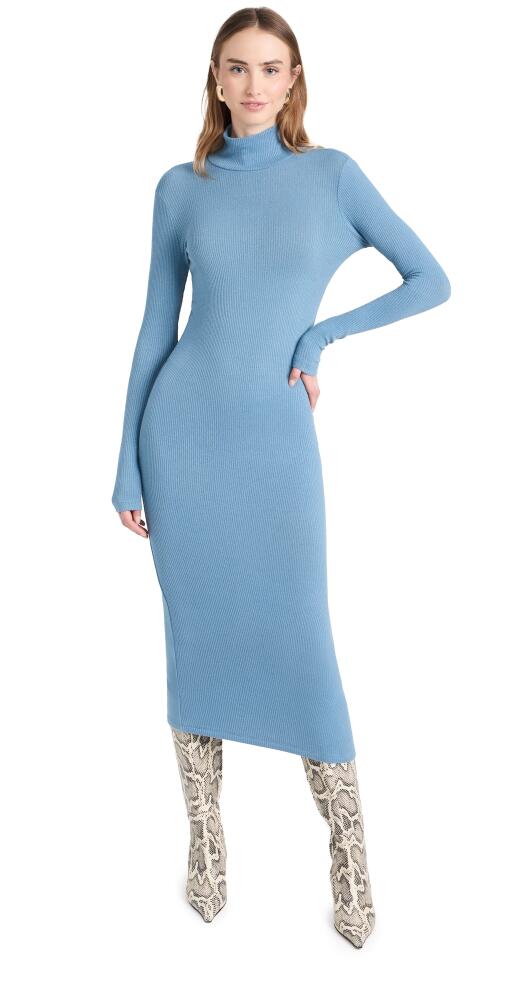 Sablyn Turtleneck Rib Dress Cameo Cover