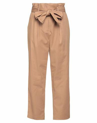 Boss Woman Pants Camel Cotton, Lyocell, Elastane Cover