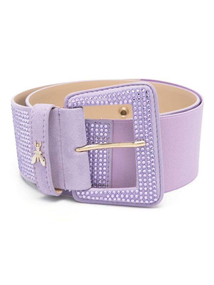 Patrizia Pepe rhinestone-embellished belt - Purple Cover