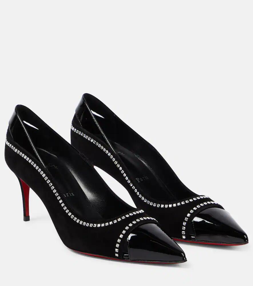 Christian Louboutin Duvette Strass 70 patent leather pumps Cover