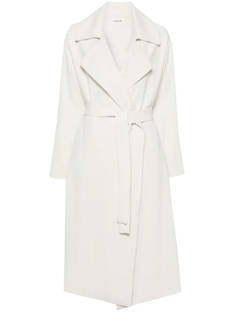 P.A.R.O.S.H. belted trench coat - White Cover