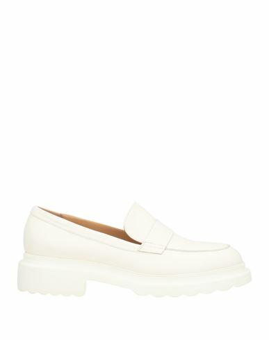 Pomme D'or Woman Loafers White Soft Leather Cover