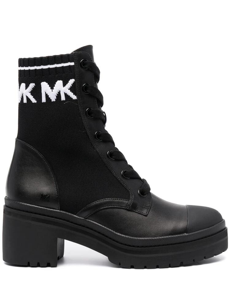 Michael Kors lace-up heeled boots - Black Cover