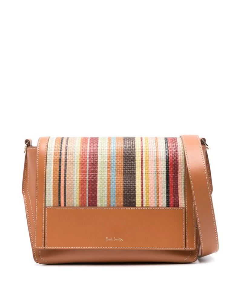 Paul Smith Signature Stripe cross body bag - Brown Cover