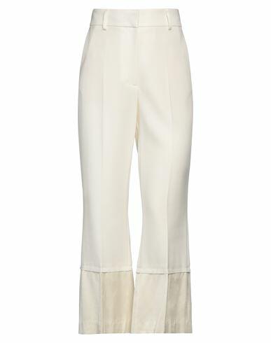 Wales Bonner Woman Pants Ivory Wool, Viscose Cover