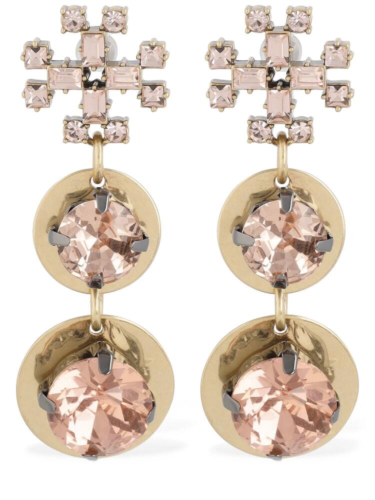 TORY BURCH Small Crystal Drop Earring Cover