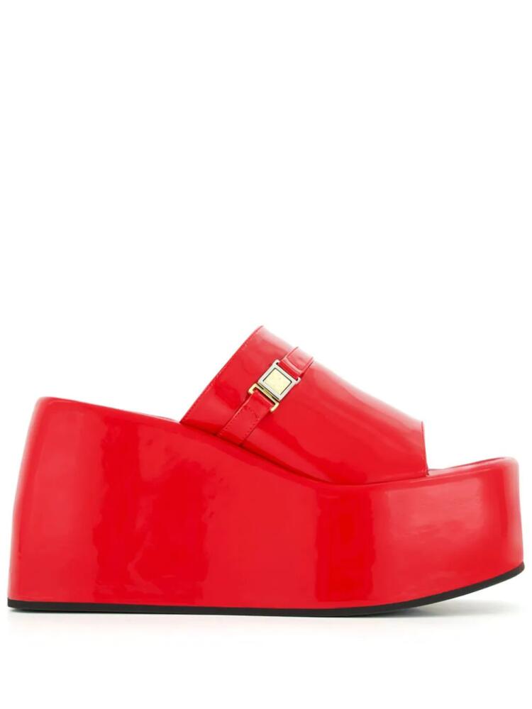 Nodaleto Bulla Yelena 105mm wedge sandals - Red Cover