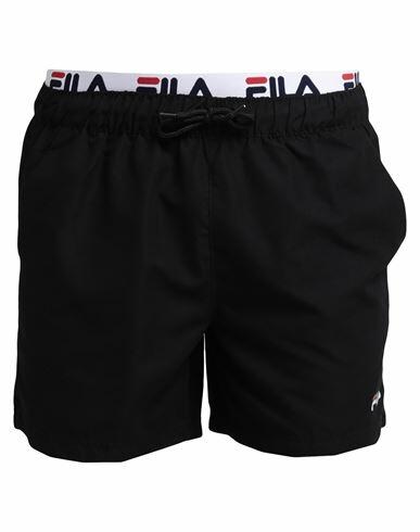 Fila Man Swim trunks Black Polyester Cover