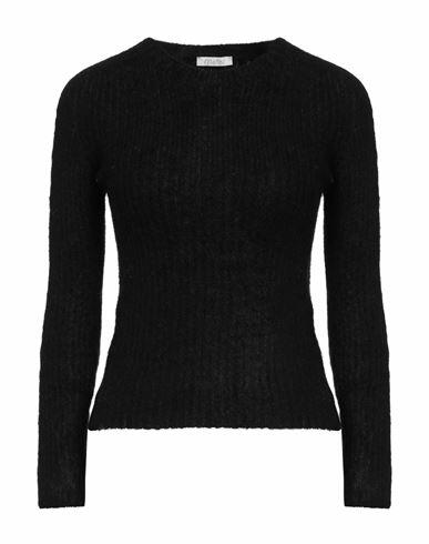 Motel Woman Sweater Black Acrylic, Polyamide, Mohair wool, Elastane Cover