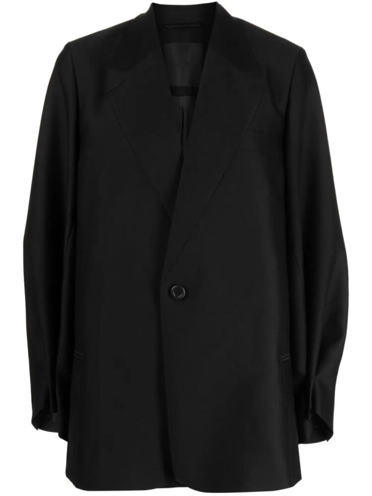 JNBY contoured-sleeve wool blazer - Black Cover