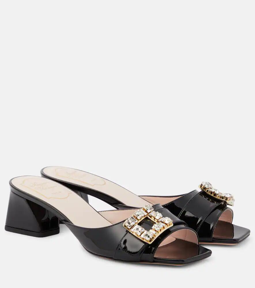 Roger Vivier Bikiviv embellished patent leather mules Cover