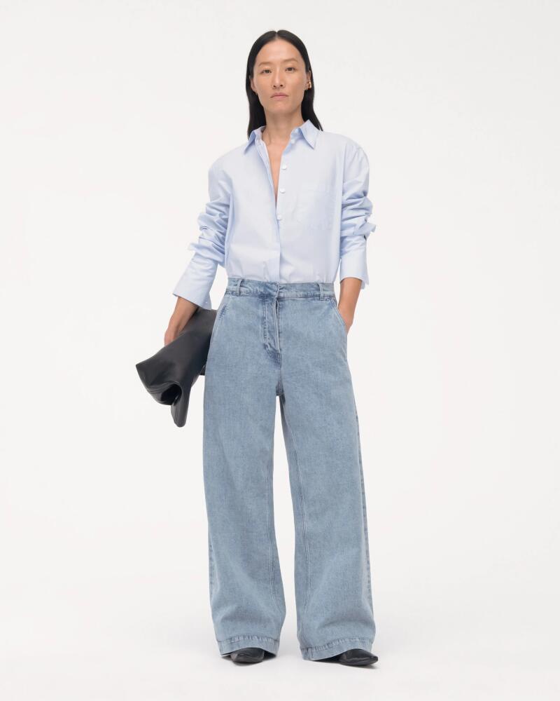 Another Tomorrow CARPENTER DENIM PANT in Light Blue Wash Cover