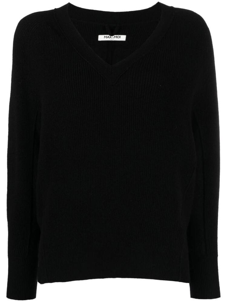 Max & Moi cashmere V-neck jumper - Black Cover