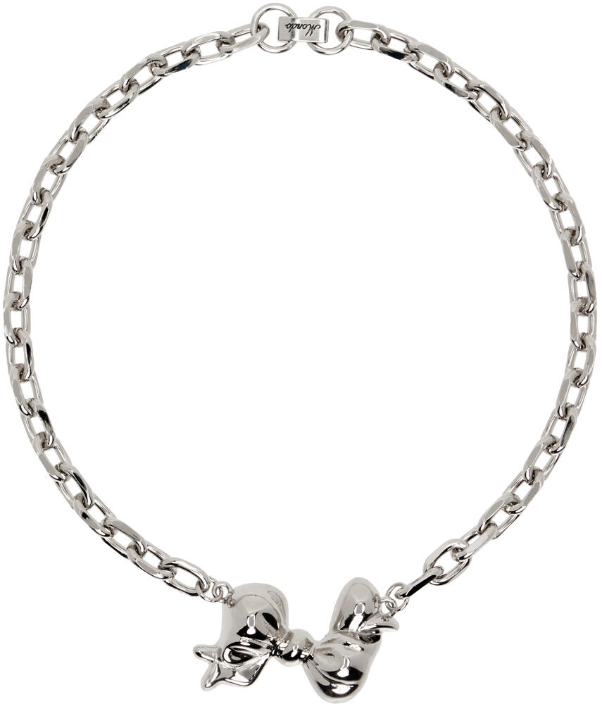 Mondo Mondo Silver Bow Choker Cover