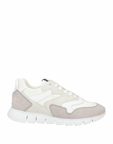 Pollini Man Sneakers White Leather, Textile fibers Cover