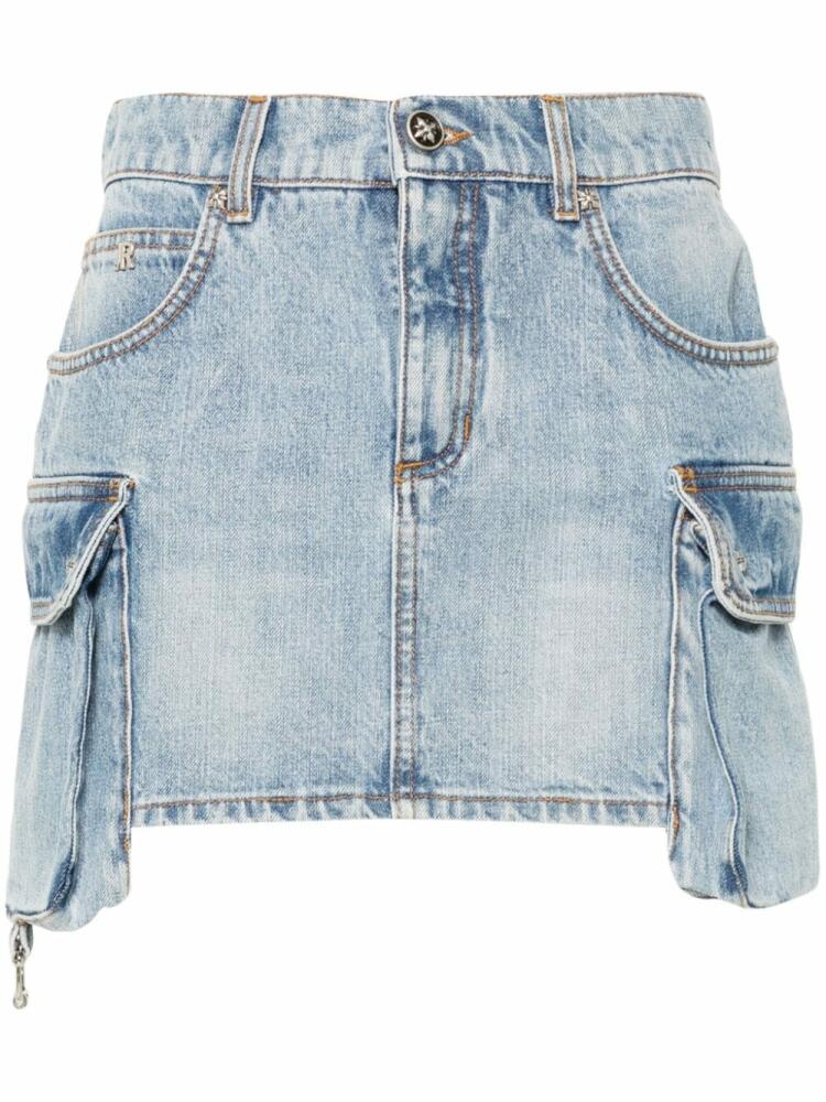 John Richmond mini cargo denim skirt - Blue Cover