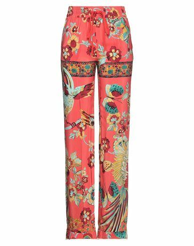 Red Valentino Woman Pants Coral Silk, Polyester Cover