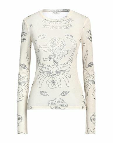 Nanushka Woman T-shirt Ivory Recycled polyester Cover