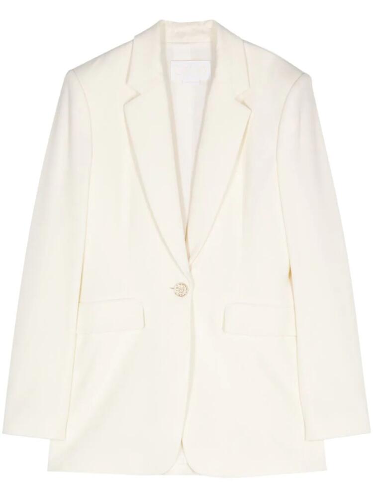 Genny single-breasted blazer - White Cover