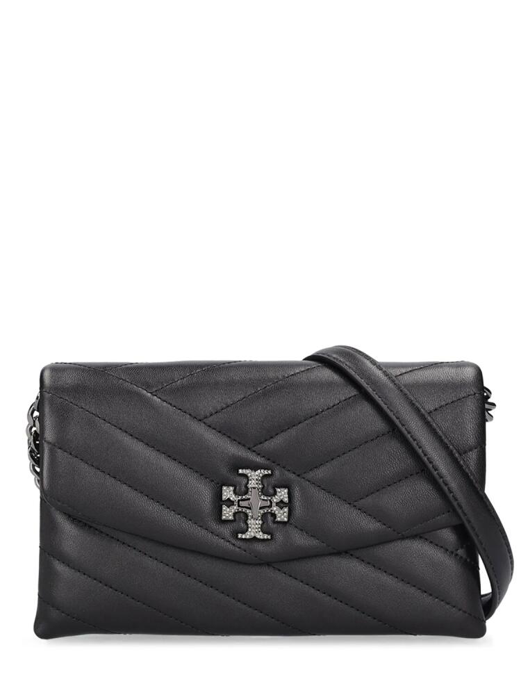 TORY BURCH Kira Chevron Pavé Logo Chain Wallet Cover