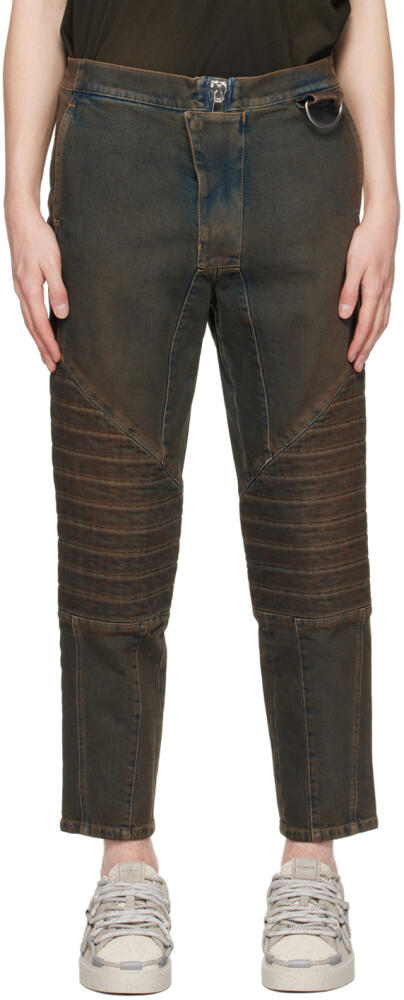 Balmain Blue Ribbed Jeans Cover