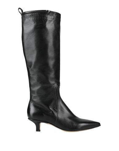 Pomme D'or Woman Boot Black Leather Cover