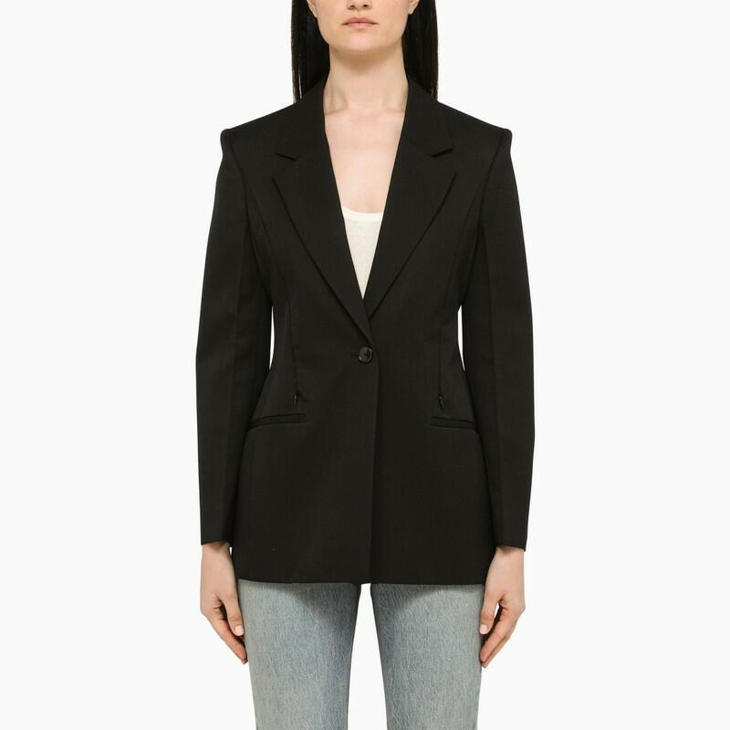 Givenchy Black wool fitted blazer Cover