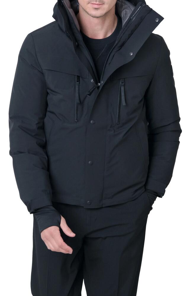 The Recycled Planet Company Norwalk Water Repellent Recycled Down Parka in Black Cover