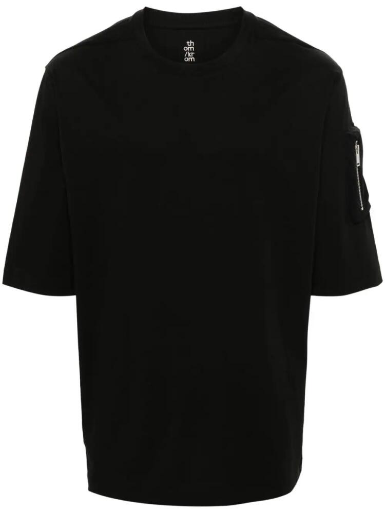 Thom Krom sleeve-pocket cotton T-shirt - Black Cover