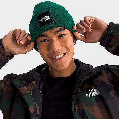 The North Face Inc Big Box Beanie Hat in Green/Evergreen Polyester Cover