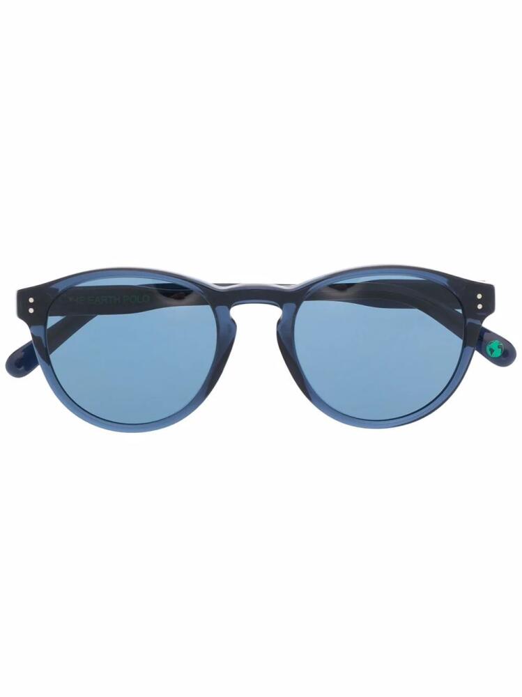 Polo Ralph Lauren shiny round-frame sunglasses - Blue Cover