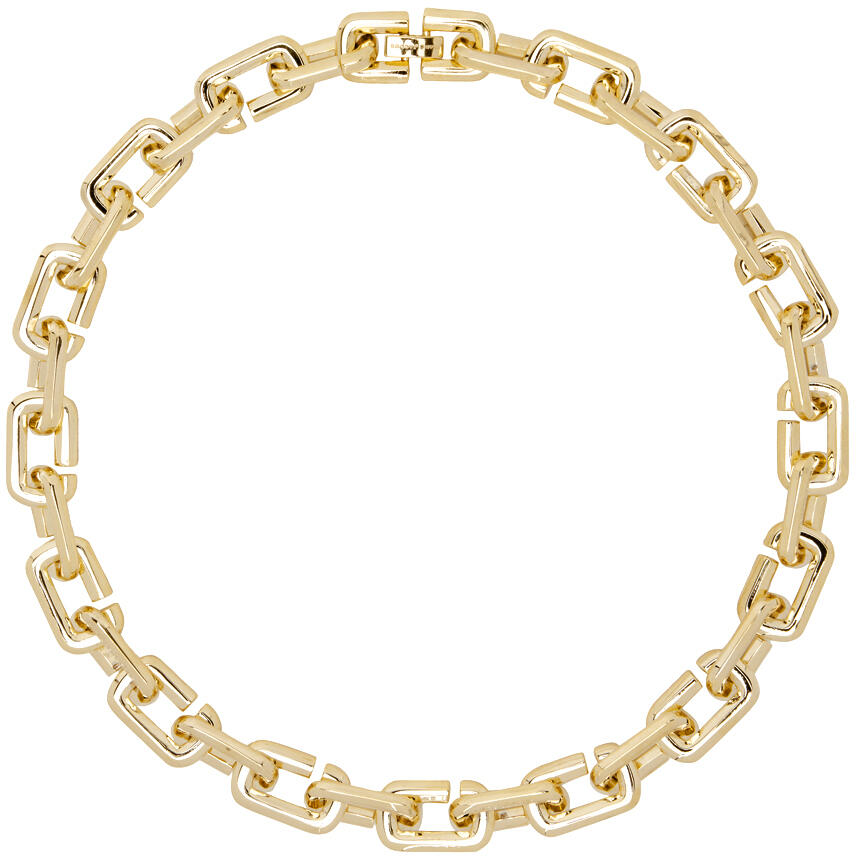 Marc Jacobs Gold 'The J Marc Chain Link' Necklace Cover