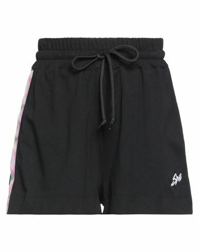 Shoe Woman Shorts & Bermuda Shorts Black Cotton Cover