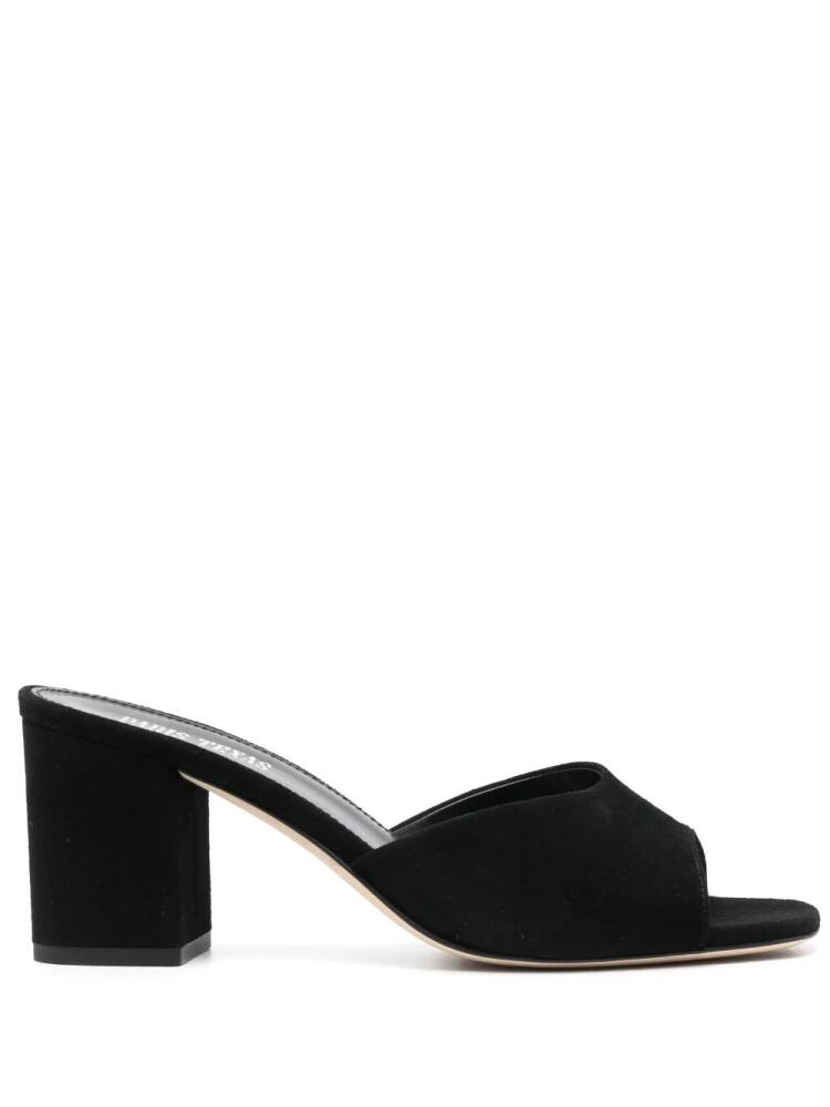 Paris Texas Anja 70mm mules - Black Cover