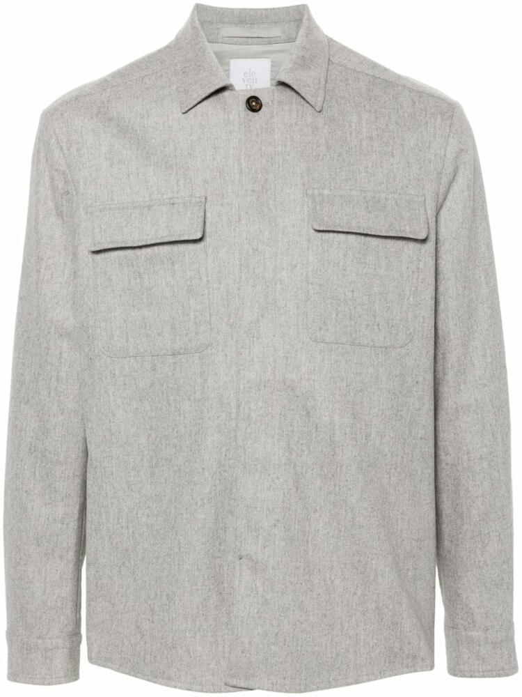 Eleventy felted shirt jacket - Grey Cover