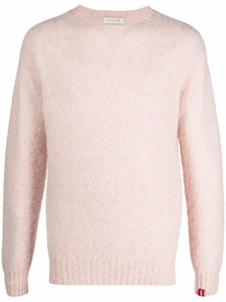 Mackintosh Hutchins crew neck jumper - Pink Cover