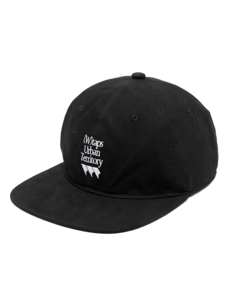 WTAPS logo-embroidered twill cap - Black Cover