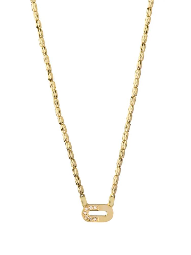 Officina Bernardi 18kt yellow gold Dea diamond necklace Cover