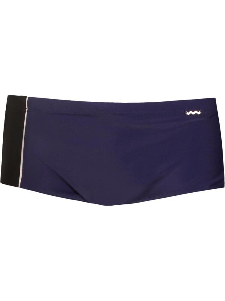 Amir Slama panelled swimming trunks - Blue Cover