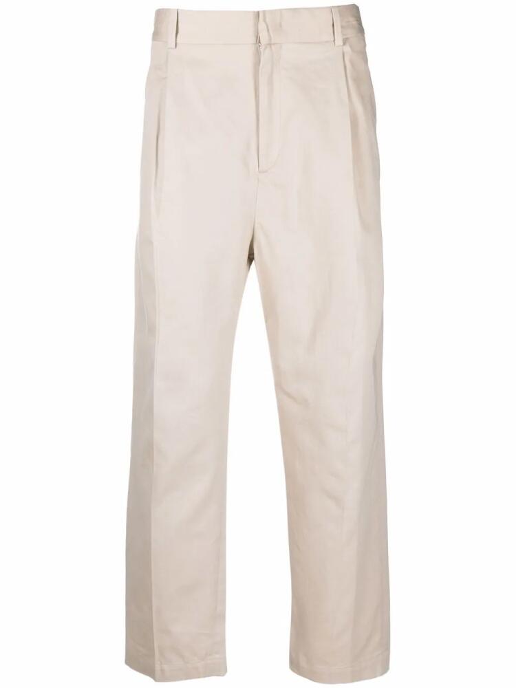 MARANT mid-rise cotton chino trousers - Neutrals Cover