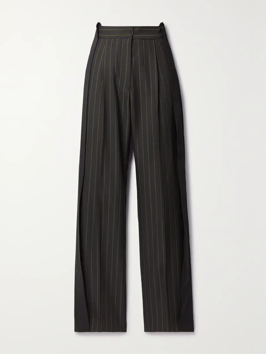 Diotima - Stona Paneled Twill Straight-leg Pants - Black Cover