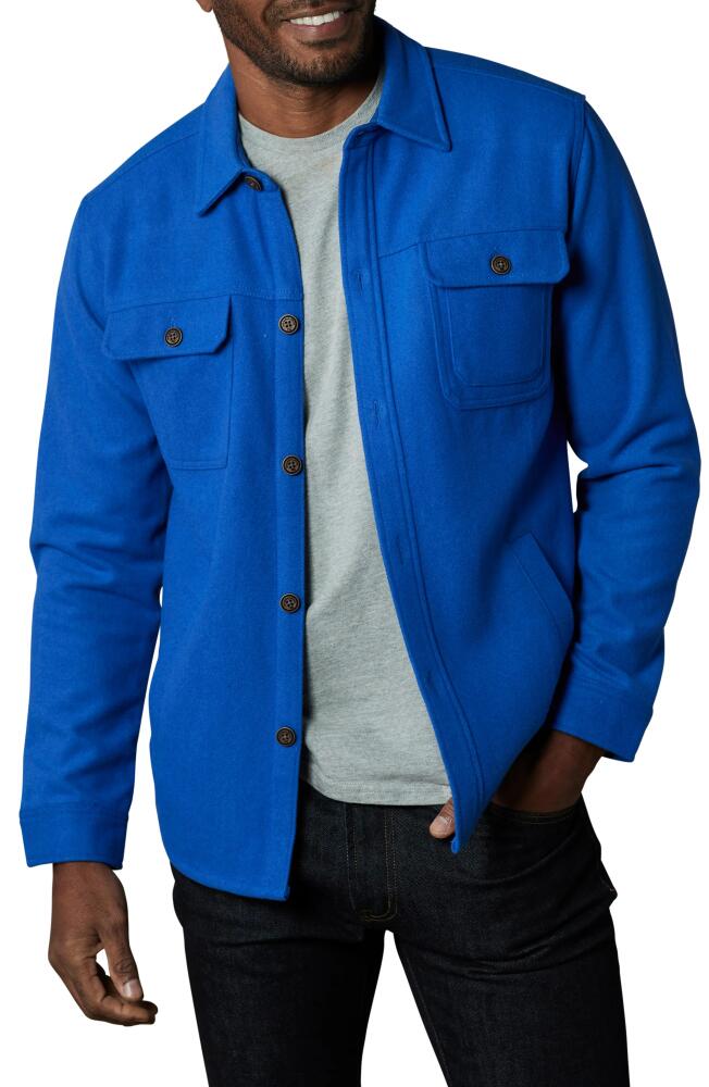 The Normal Brand Brightside Flannel Lined Workwear Jacket in Cobalt Cover