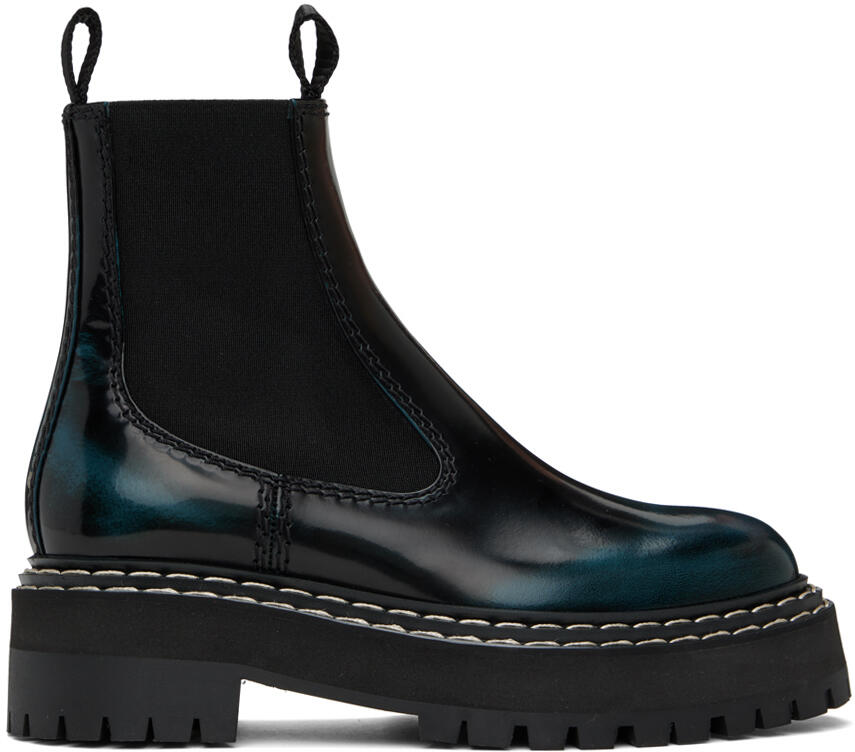 Proenza Schouler Black Lug Sole Platform Combat Boots Cover