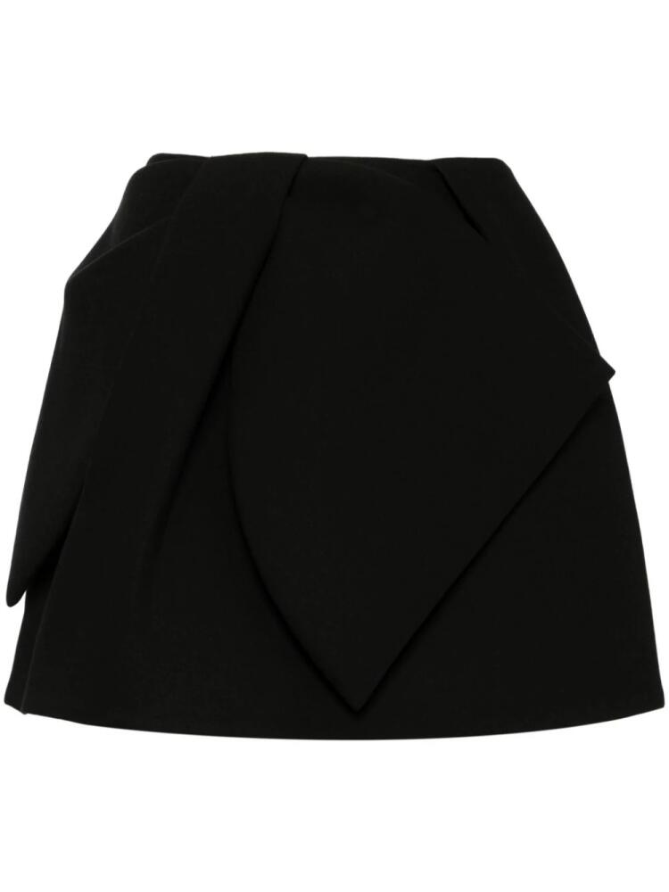 Dice Kayek bow-detail skirt - Black Cover