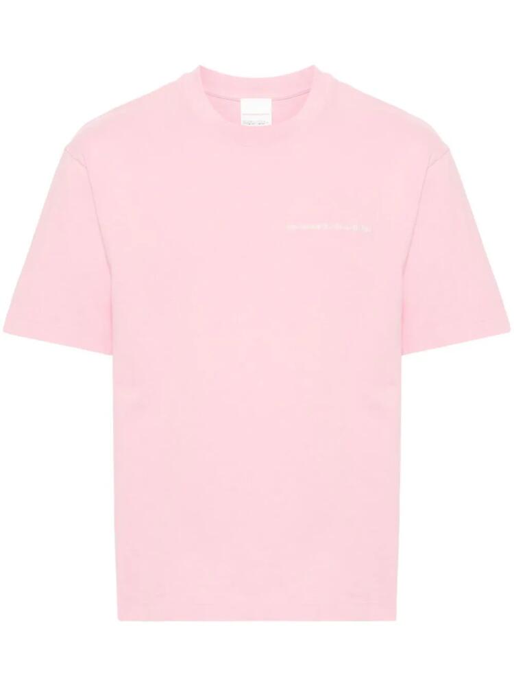 Stockholm Surfboard Club embroidered-logo cotton T-shirt - Pink Cover